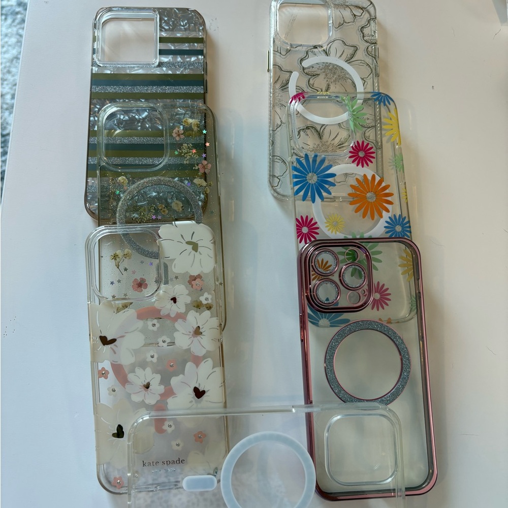 Apple iPhone 14 Pro Max Cases - Floral, Striped, and Clear Designs